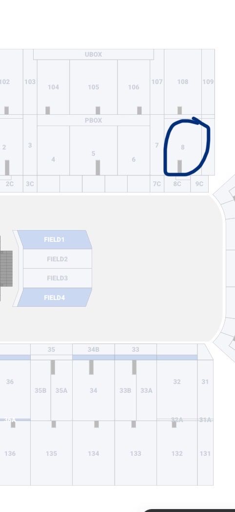 2 Stadium of Fire West Side Tickets - Section 8, Row 35 (Shaded Seats with Drink Rail)