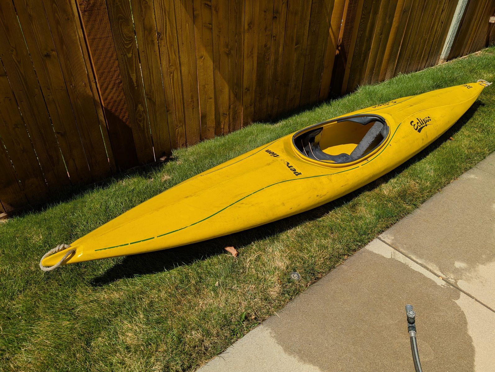 Classic White Water Slalom Kayak, Paddle and accessories