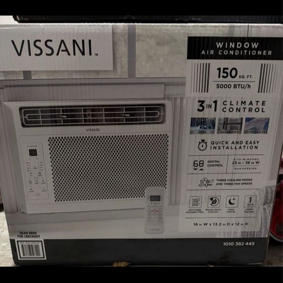 Brand New In Box Vissani 5,000 BTU Window Air Conditioner