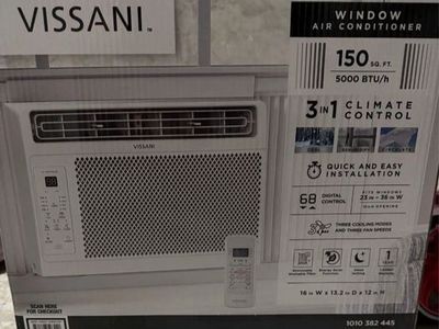 Brand New In Box Vissani 5,000 BTU Window Air Conditioner