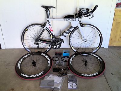 Cervelo P3C 54cm Triathlon/Time trial bike and accessories