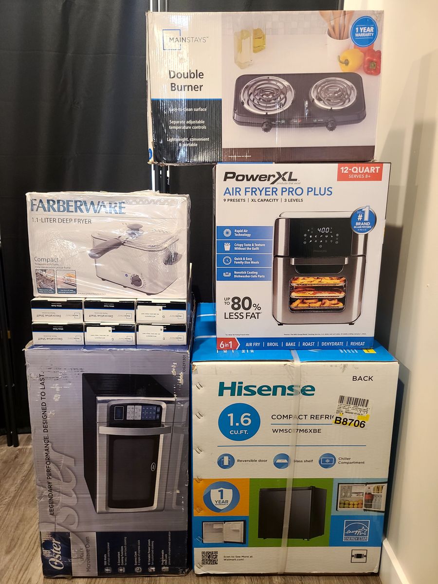 Microondas, Mini nevera, AirFryer, DeepFryer and more. SAVE OVER $ 150