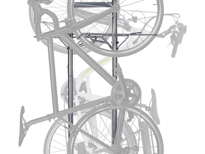 Delta Cycle Freestanding Gravity Storage Rack - Adjustable Vertical Bike Rack for 2 Bikes