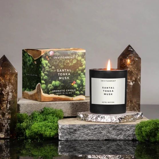 ENVIRONMENT Resort Aromatics Candle. Santal Tonka Musk, 2009102 #105343