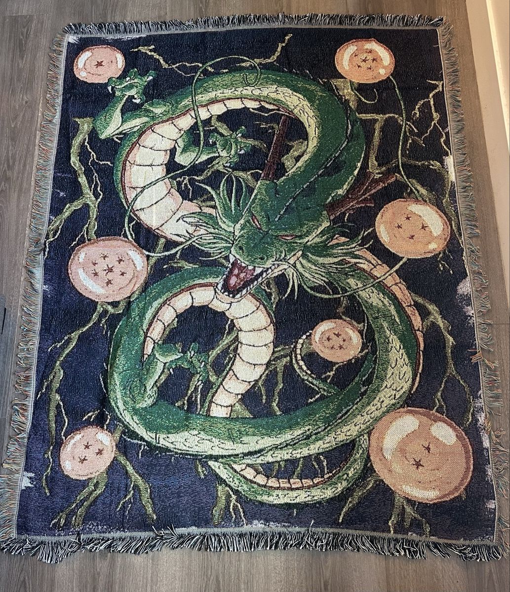 Dragon Ball Z Shenron Anime Throw Blanket Tapestry Wall Decor