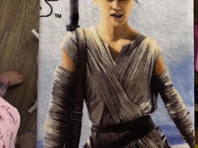 40 inches X 50 inches Star Wars The Force Awakens Rey Fuzzy Blanket - Licensed Movie Merchandise