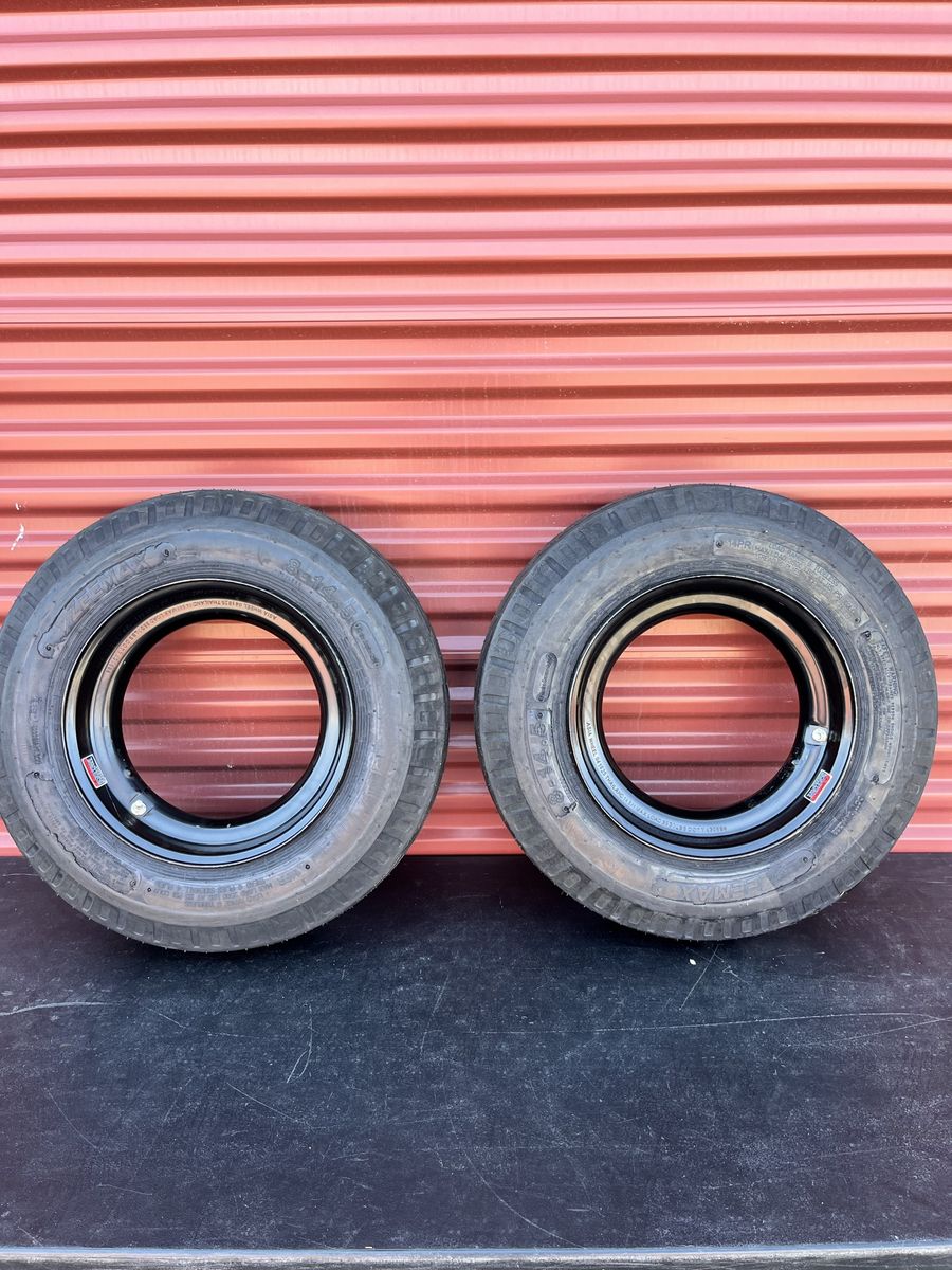 Set of 2 Mobile Home Style Tires with Rims