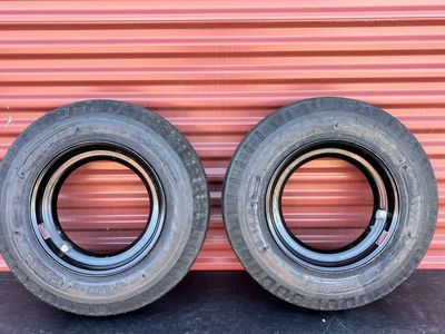 Set of 2 Mobile Home Style Tires with Rims