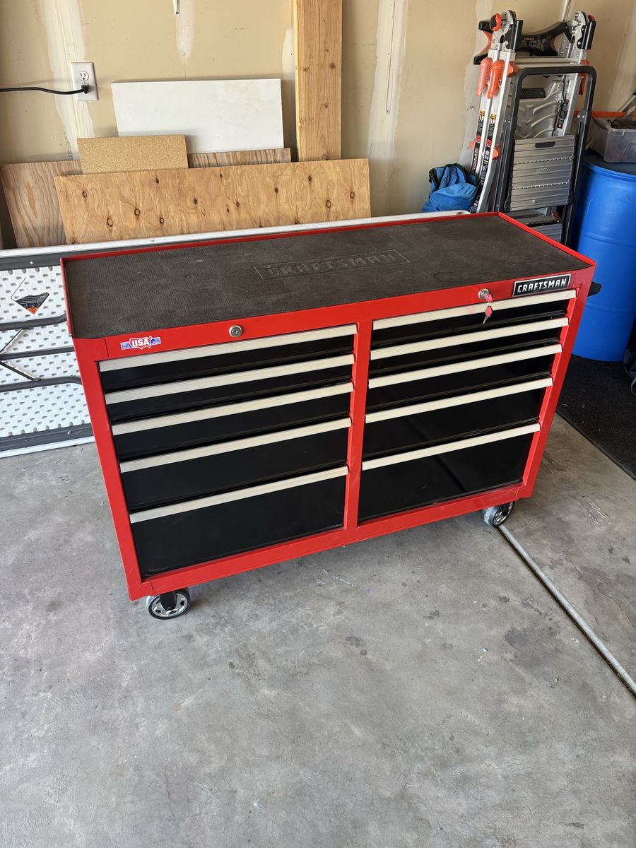 Craftsman 10 Drawer Rolling Tool Box Chest Cabinet