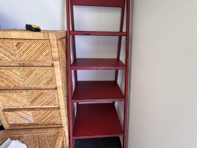Ladder Shelf Red Chippy