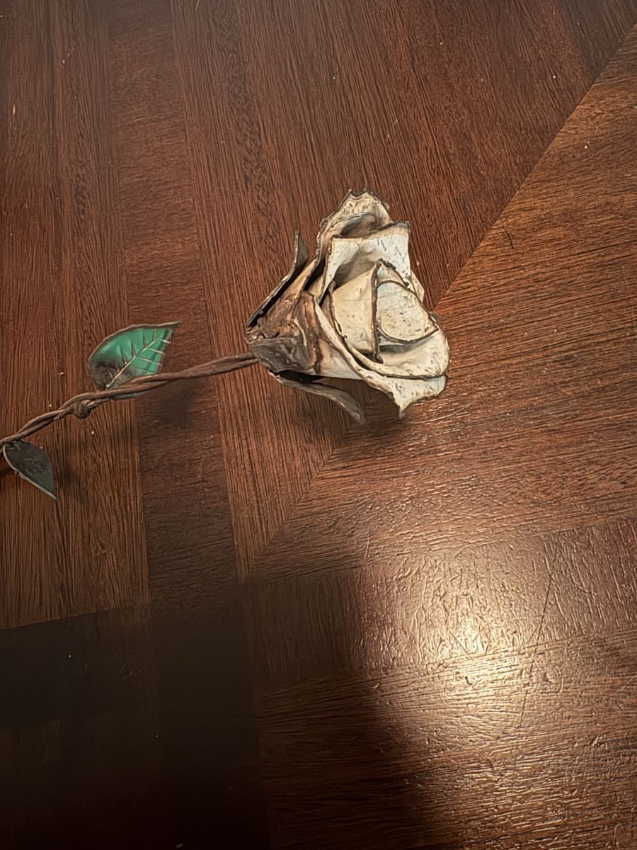 Handmade welded Metal Rose
