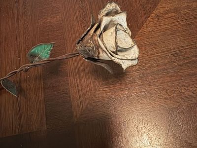 Handmade welded Metal Rose