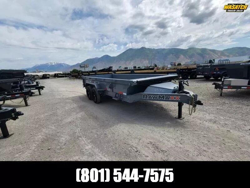 2025 RawMaxx 7X16 GDX Dump Trailer