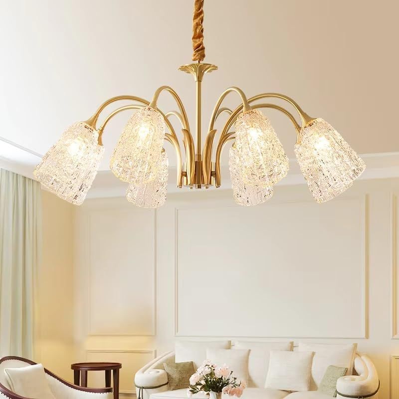 MODERN AMERICAN STYLE LUXURY ROUND 8 LIGHT PENDANT CHANDELIER DINING, LIVING ROOM, BEDROOM-NEW IN ORIGINAL BOX!!!