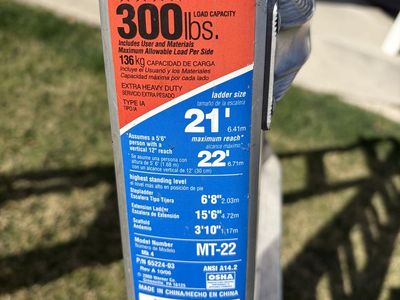 Werner 22' multi-ladder, MT-22 in good condition