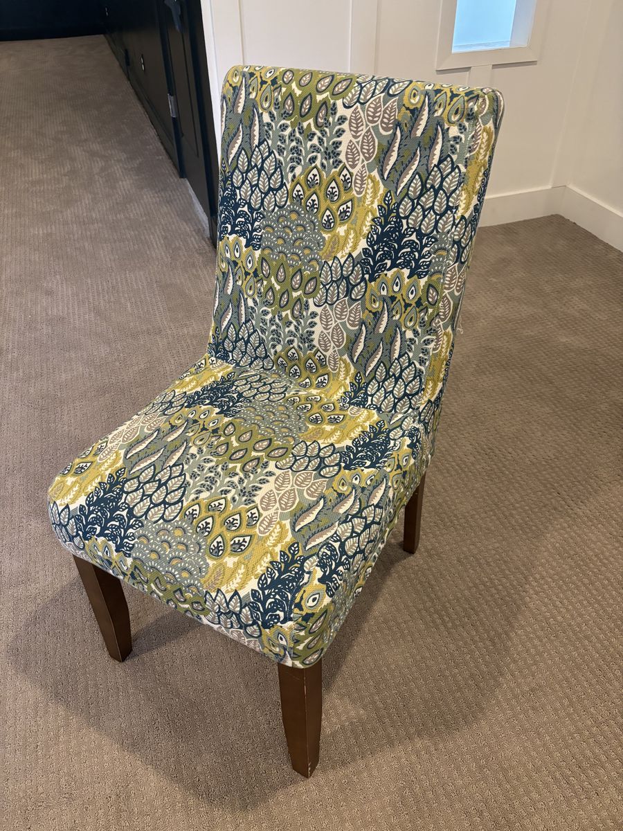 World Market chair with removable cover