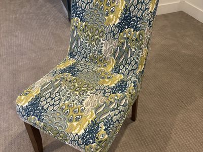World Market chair with removable cover