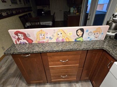 Disney Princesses Wall Art Canvas - Ariel, Aurora, Rapunzel, Mulan, Cinderella
