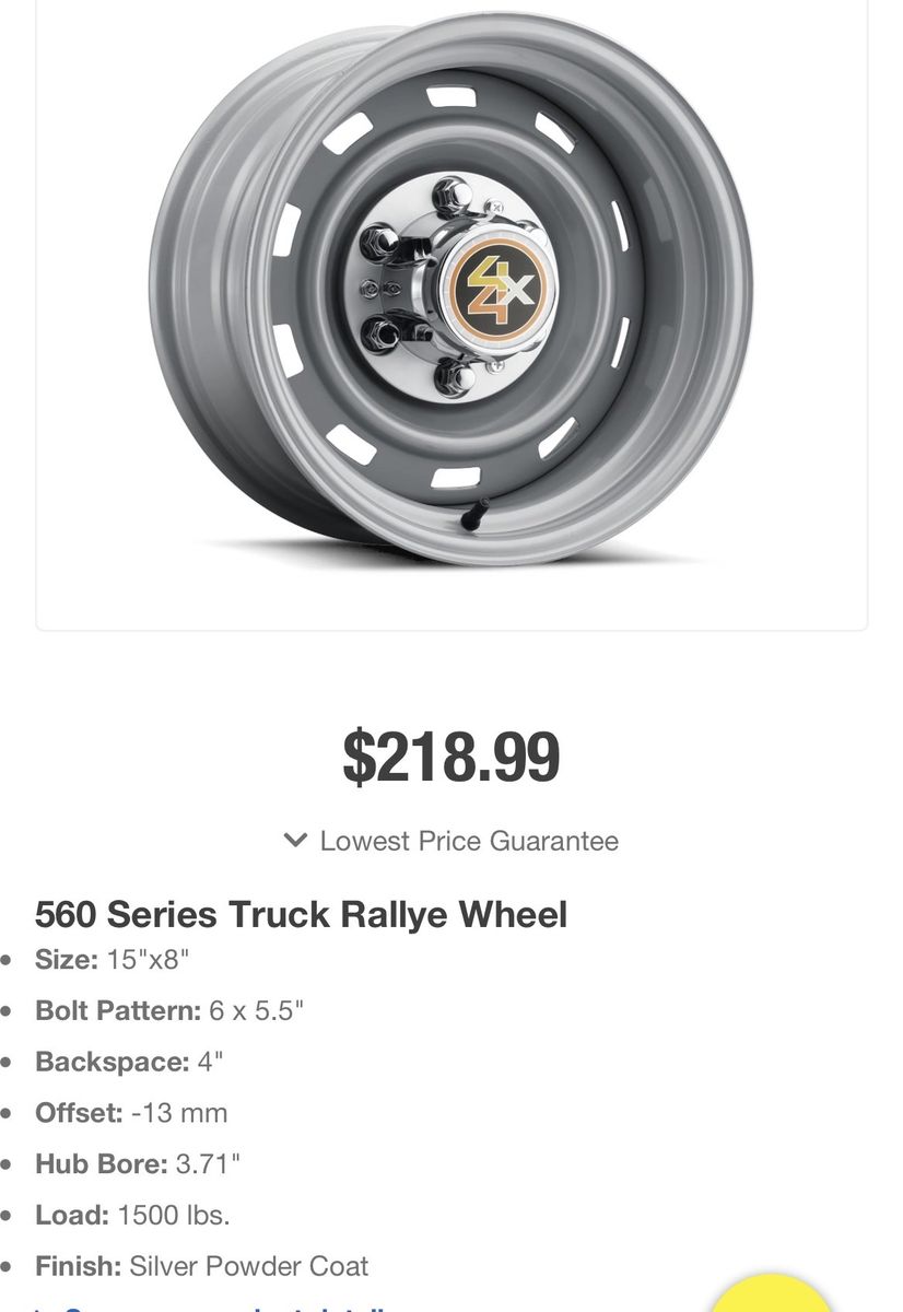 Chevy Rally Wheels
