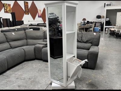 Vanity mirror Rotating bookcase