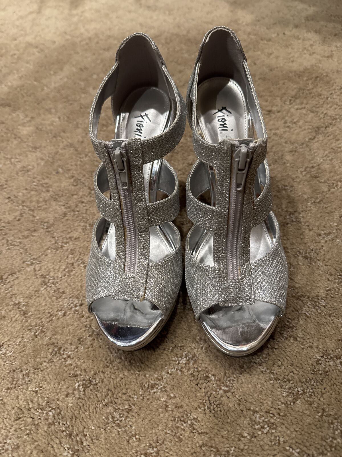 Women’s silver heels