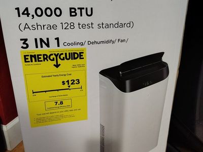 Humhold Portable Air Conditioner 14,000 BTU (ASHRAE) 3-in-1 Cooling/Dehumidify/Fan 10000 SACC