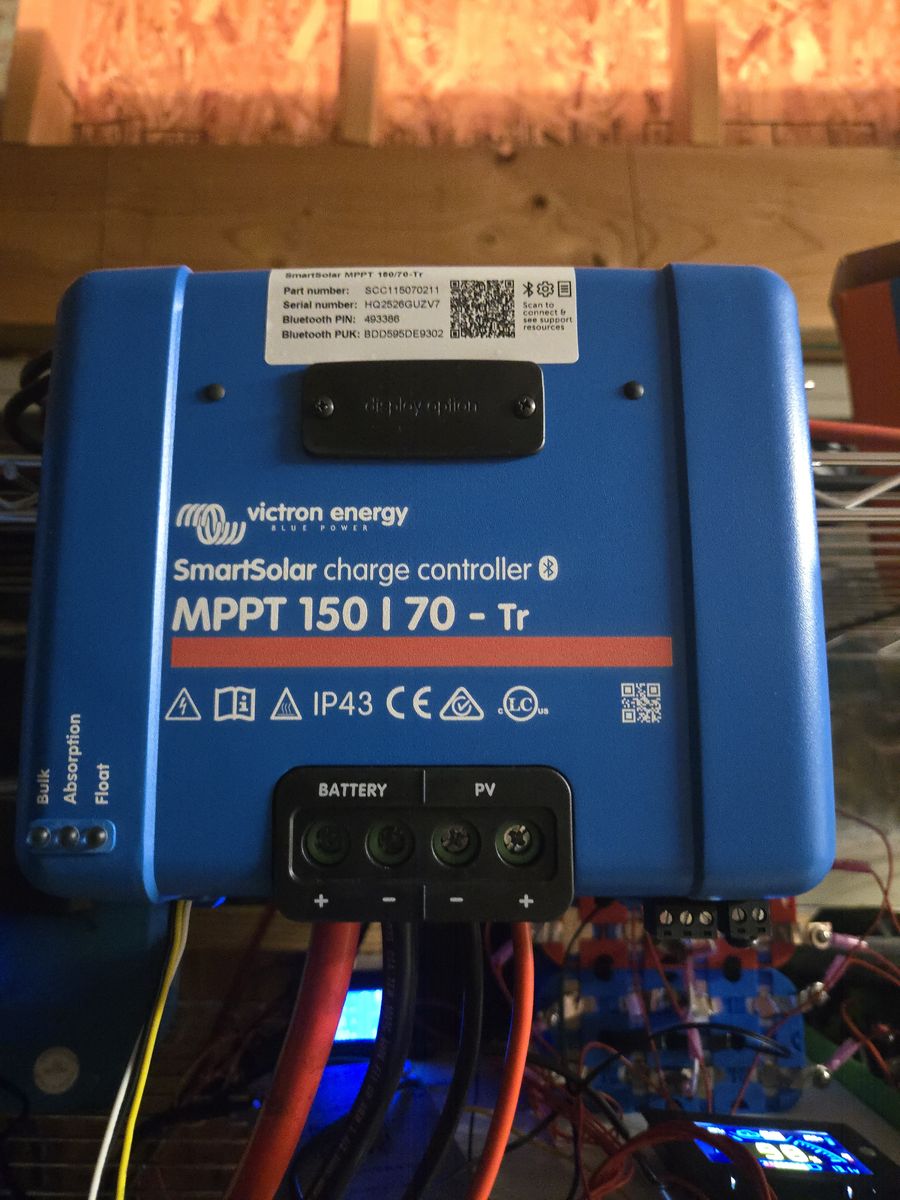 Victron MPPT 150/70 solar charge controller.