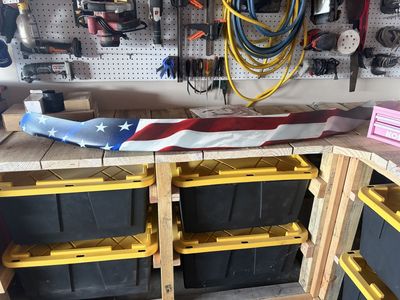 American Flag Printed Wind Deflector for Car/Truck Hood - Patriotic Vehicle Accessory