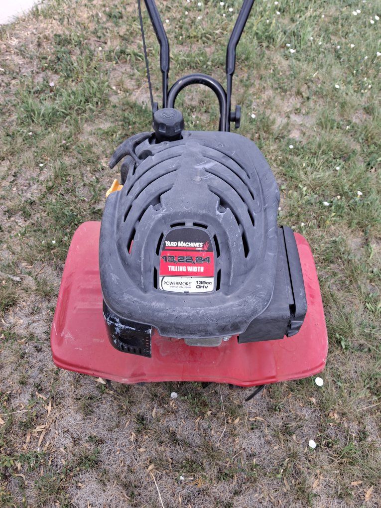 yard machine front tine tiller