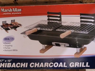 Marsh Allen Hibachi Charcoal Grill 17 x 10