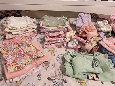 Baby Girl Clothing Bundle - Assorted Tops, Pants & Dresses