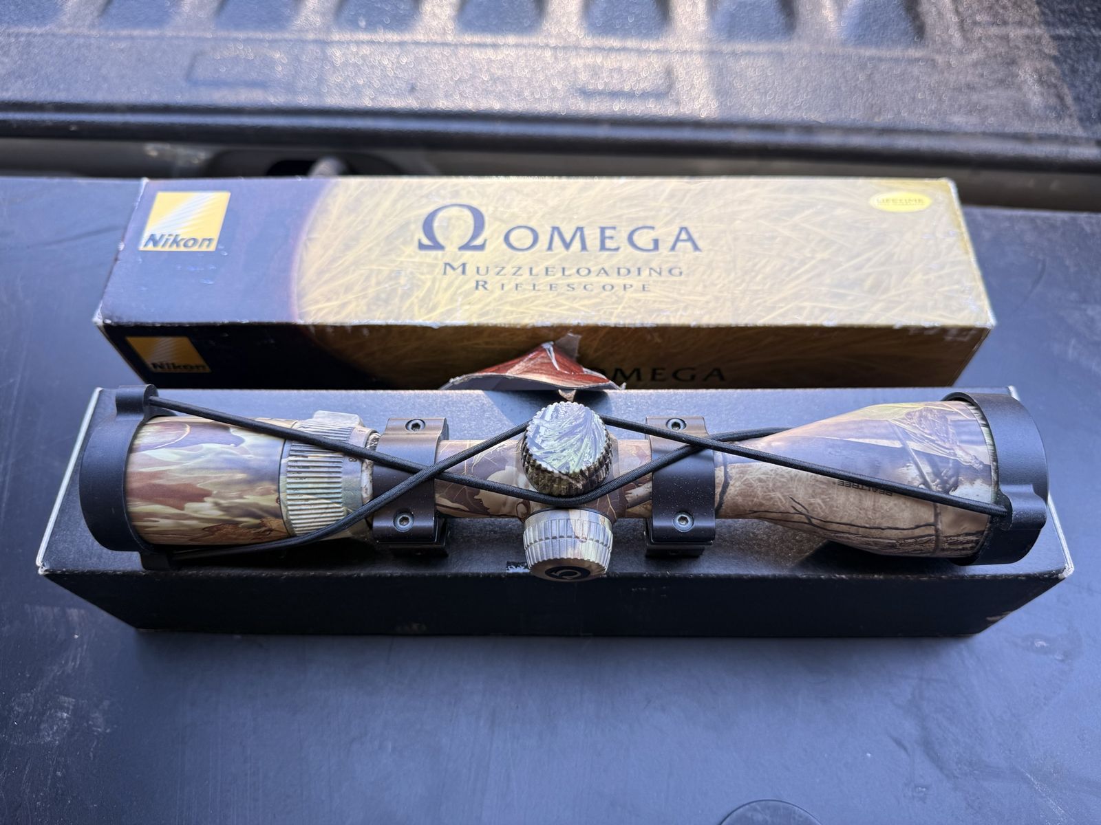 Nikon Omega Muzzleloading Riflescope Camouflage with Box and Rings