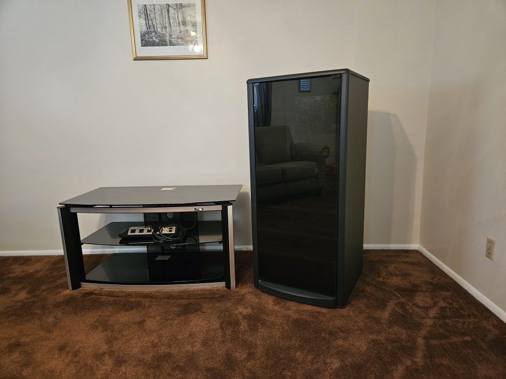 TV stand and Tall Media Cabinet set