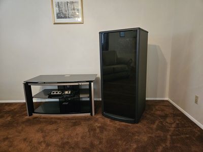 TV stand and Tall Media Cabinet set