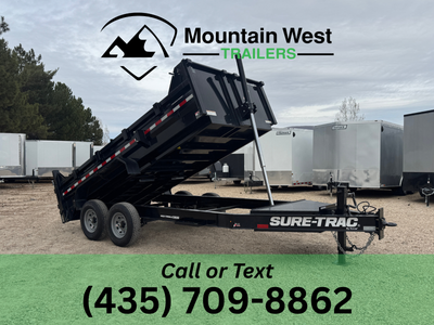 2026 Sure-Trac PRO SERIES 7X14-15.4K Telescopic Dump Trailer
