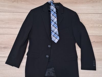 Calvin Klein Black Suit and Pants (Age 12) + Tie