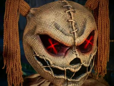 Halloween Sitter Of Souls Creepy Doll Babysitter Scarecrow Animatronic Graveyard Cemetery Home Decor Decoration Prop