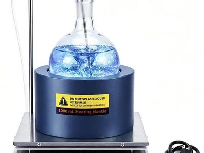 1000ml Heating Mantle with Magnetic Stirrer, 330W 2450 RPM Stirring, 380°C Digital Control, Detachable Heating/Stirring
