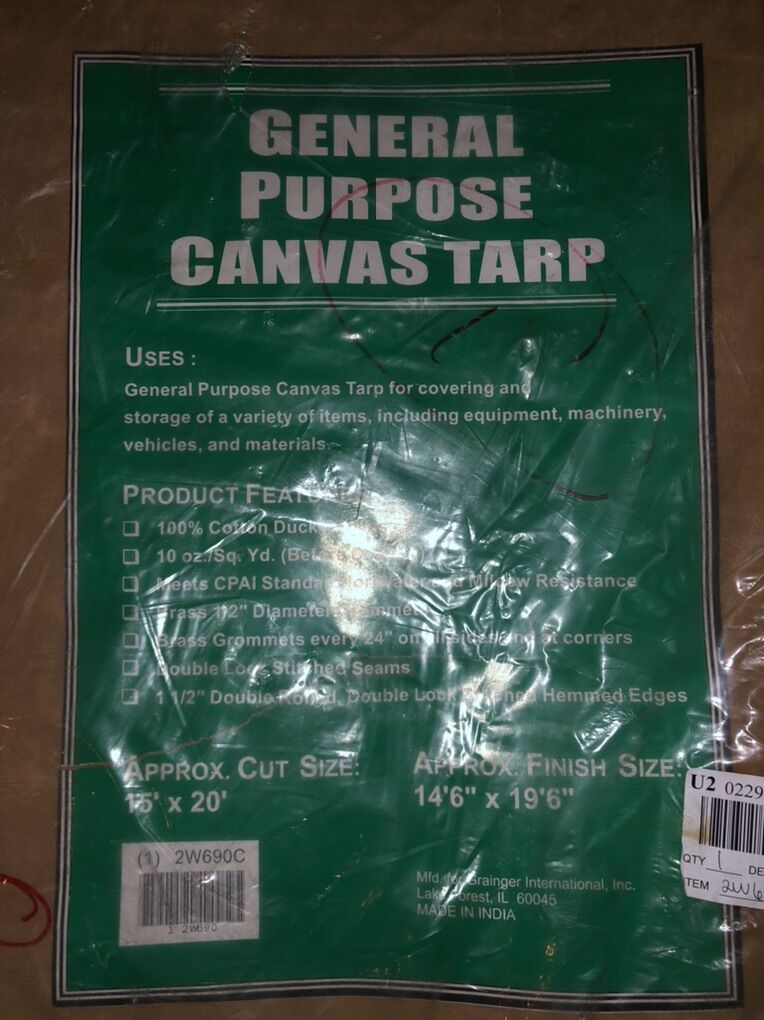 Canvas Tarp