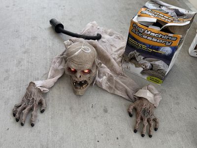 Life Size Crawling Zombie Fog Machine Accessory Halloween Prop with Box