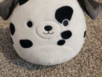Squishmallows Dalmation Dog Black White Plush Stuffed Animal Toy 7 Inch