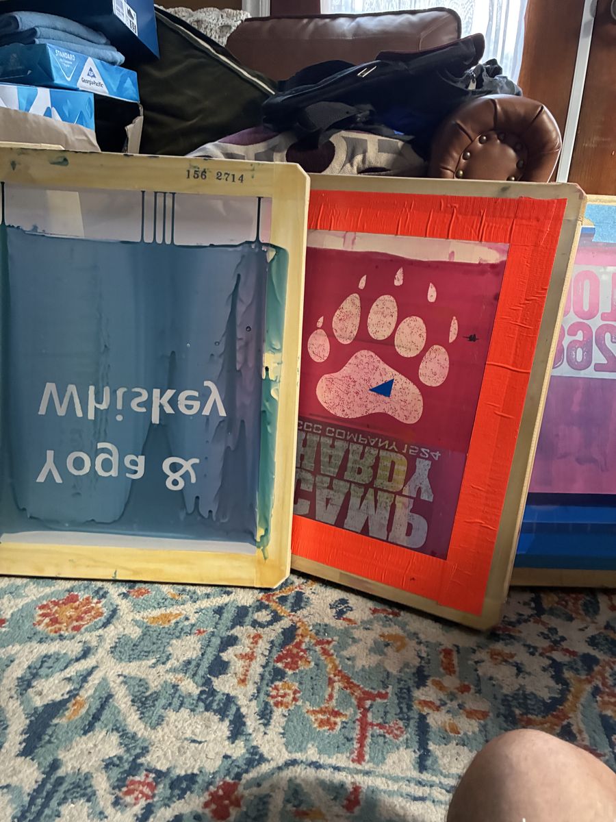 Screen print frames