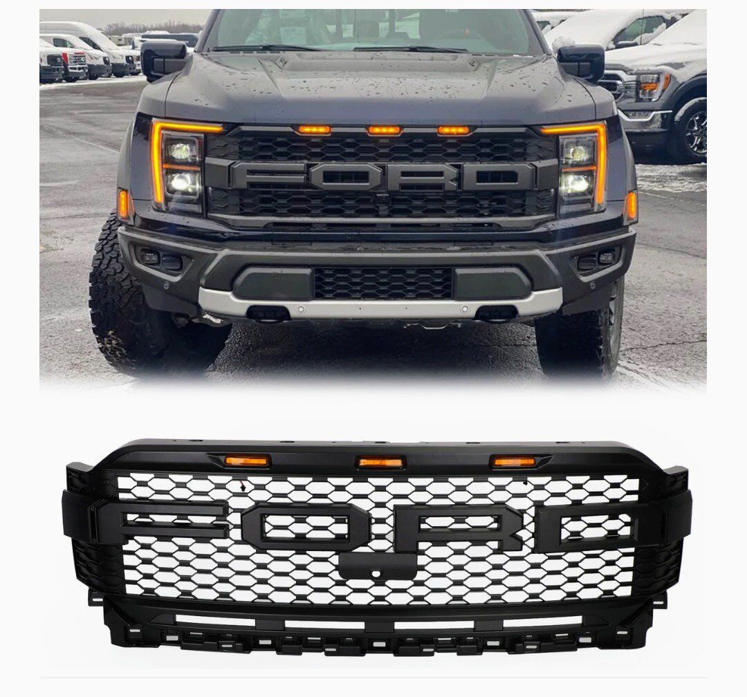 21-23 Ford F150 Raptor Style Grille W/LED & Camera