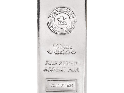 100 oz Silver Bar - Royal Canadian Mint