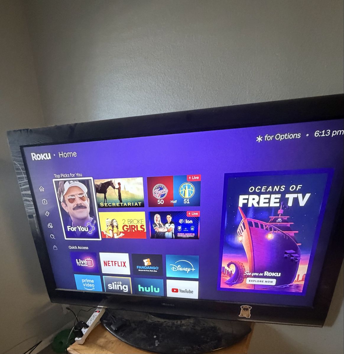 Toshiba Smart TV with Roku Streaming Player Included