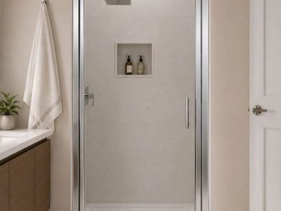 Framed Pivot Shower Door #14