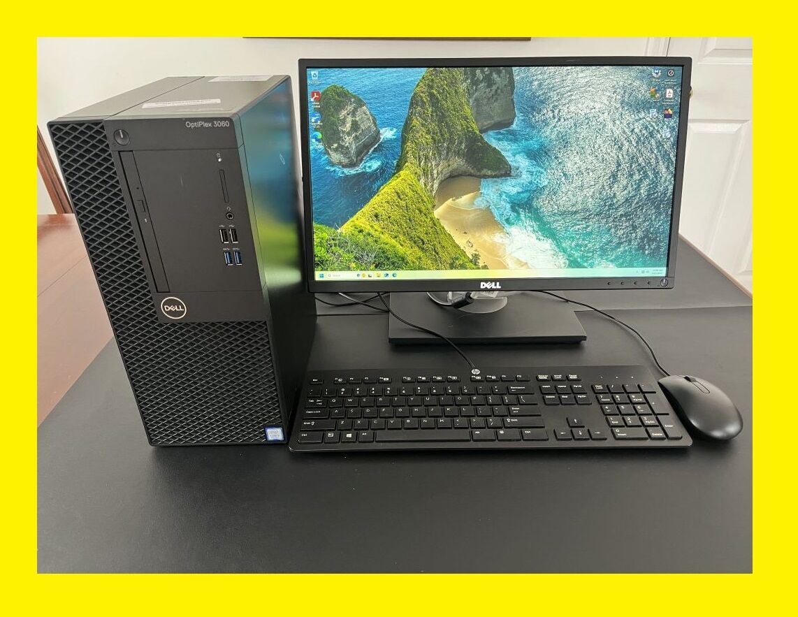 6 CORE Dell i5-8400 @4.0GHz 500GB SSD 1TB HDD 16/32GB OptiPlex 3060 MT Windows 11 Desktop Computer