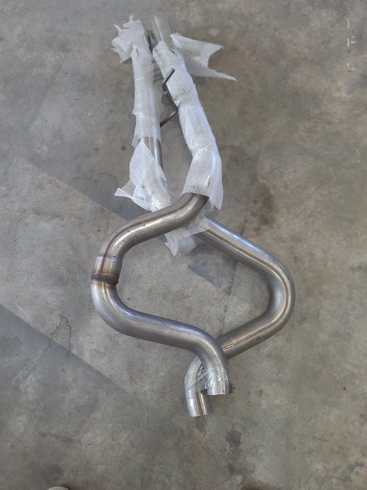 Paired Exhaust Pipes