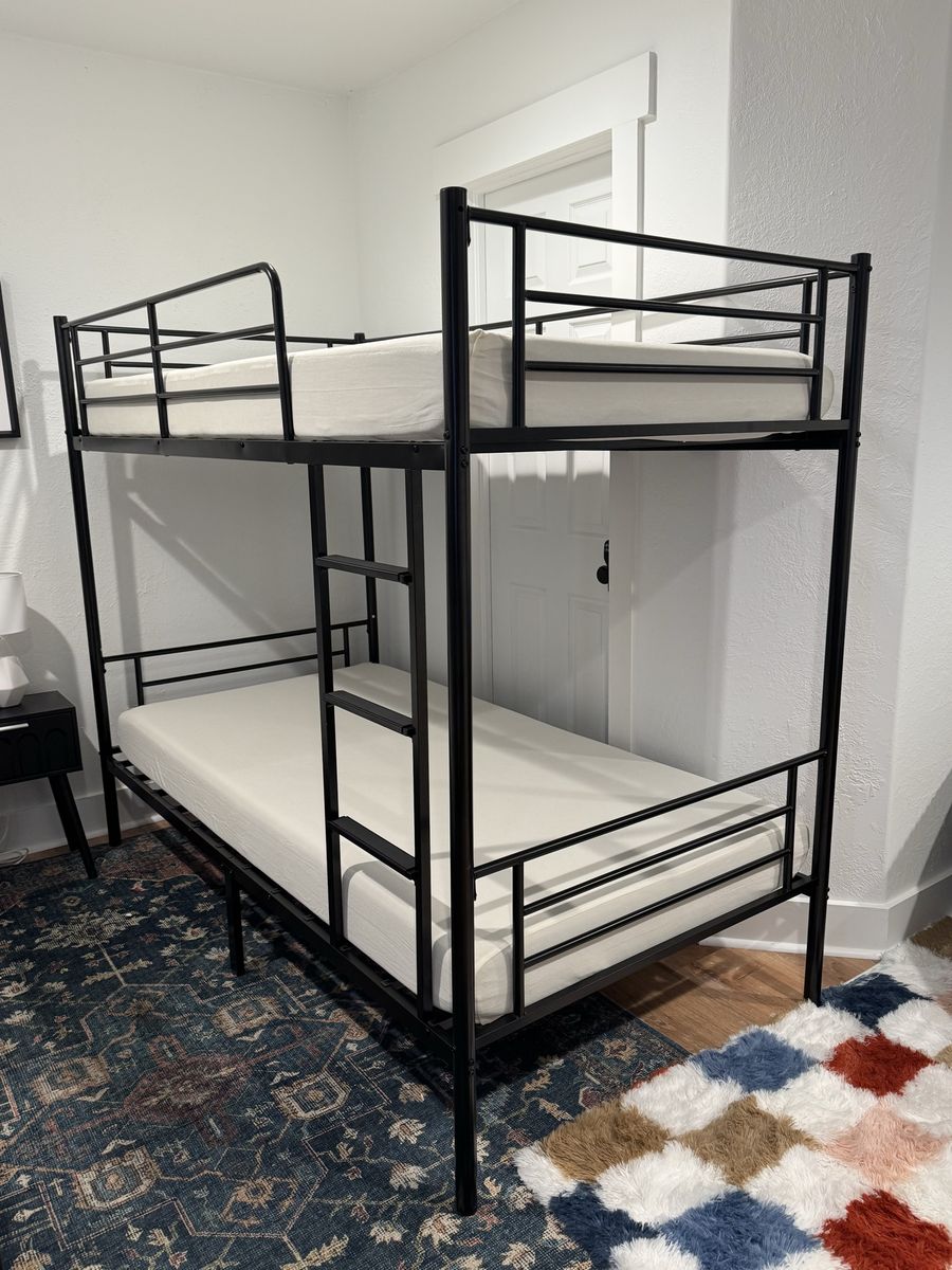 Bunkbed frame and mattresses for sale