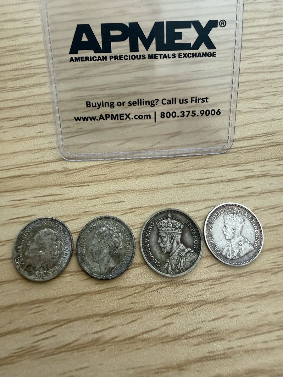 4 Silver coins 1929-1944